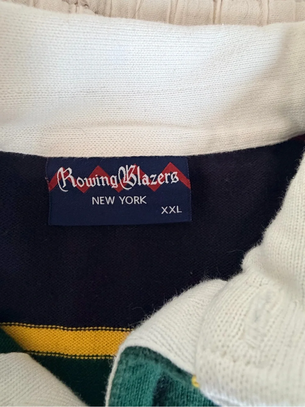 Rowing Blazers | Shirts | Rowing Blazers Striped Heavyweight Rugby ...
